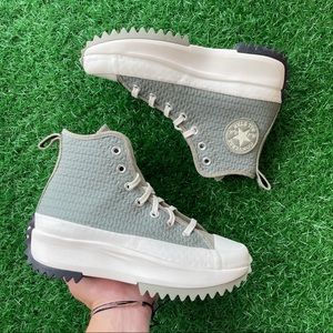 Converse Women's Platform Sneakers - Gray and White